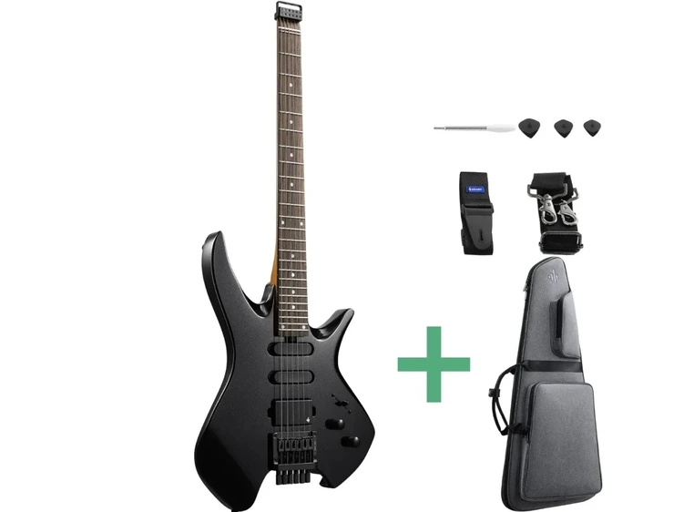 Donner NHL-500 Headless el-gitar black 