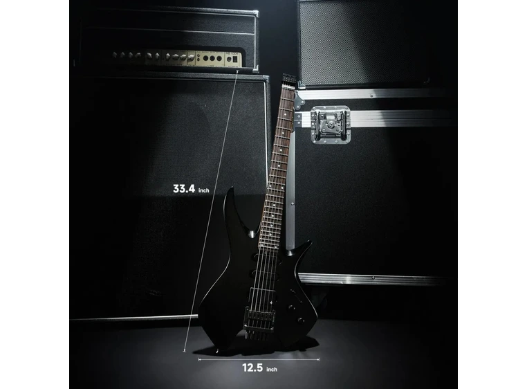 Donner NHL-500 Headless el-gitar black 