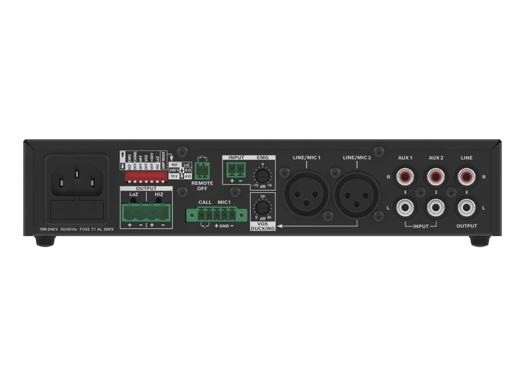 Dynacord U240-1M Forsterker 1x240W/8/4/100V 