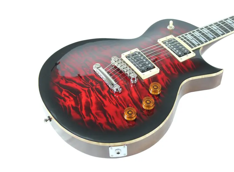 ESP USA Eclipse Quilted Maple SD See Thru Black Cherry Sunburst 
