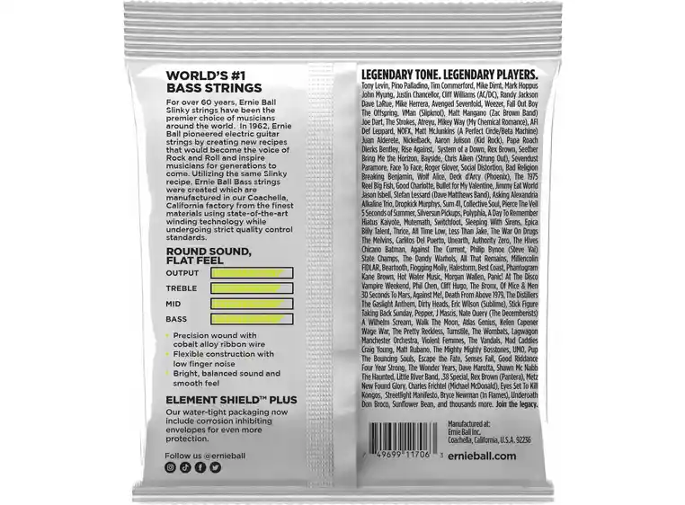 Ernie Ball 2818 Flatwound (045-105) Shortscale 