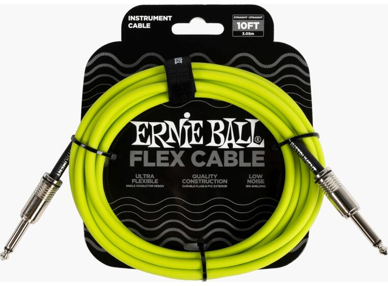 Ernie Ball 6414 Instrumentkabel 3M Grønn
