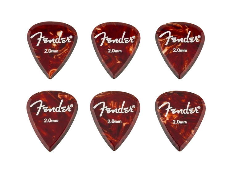 Fender Aero Acrylic Picks, 6-pack 2.0mm 