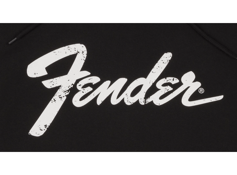 Fender Logo Date Back Hoodie, Black XXL 