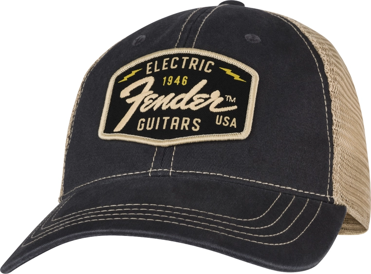 Fender Transition Logo Patch Hat Black/Stone One Size 