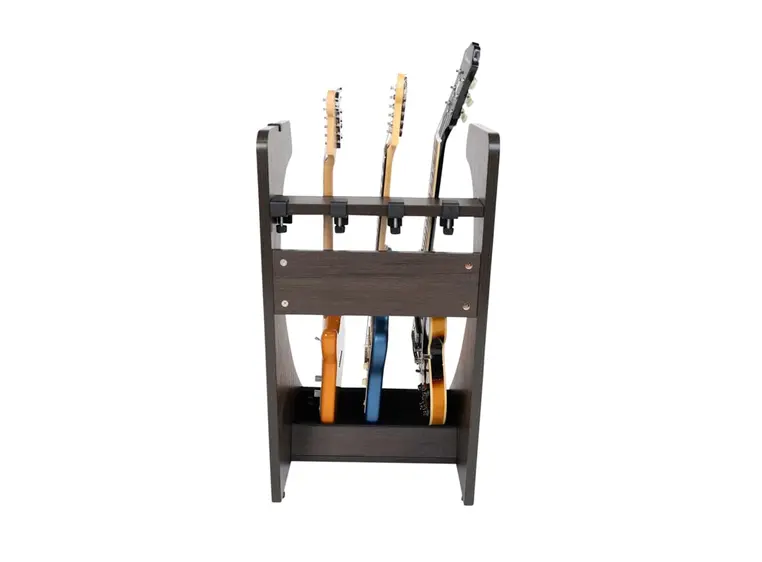 Gator Frameworks GFW-ELITEGTR3RK-BRN Elite Series 3 El/Ac Guitar Rack - BRN 