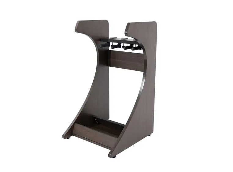 Gator Frameworks GFW-ELITEGTR3RK-BRN Elite Series 3 El/Ac Guitar Rack - BRN 