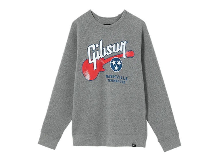 Gibson Collegiate Crewneck Heather Gray Large 
