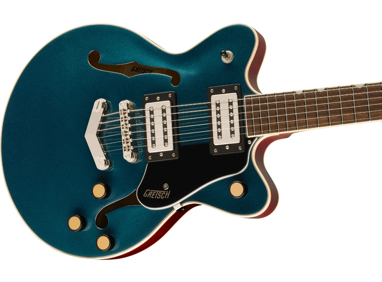 Gretsch G2655 Streamliner CB Jr. DC V-Stoptail, Midnight Sapphire, Laurel FB 