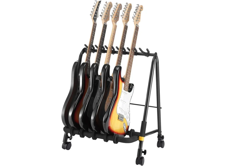 Hercules GS523 Plus Gitarrack For 3 gitarer, på hjul 