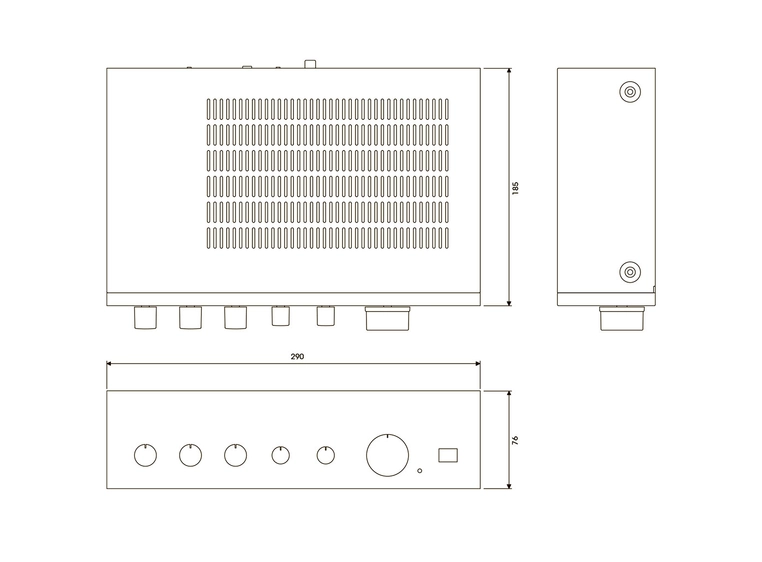 InterM PA-935, Forsterker 1x35W 100V 