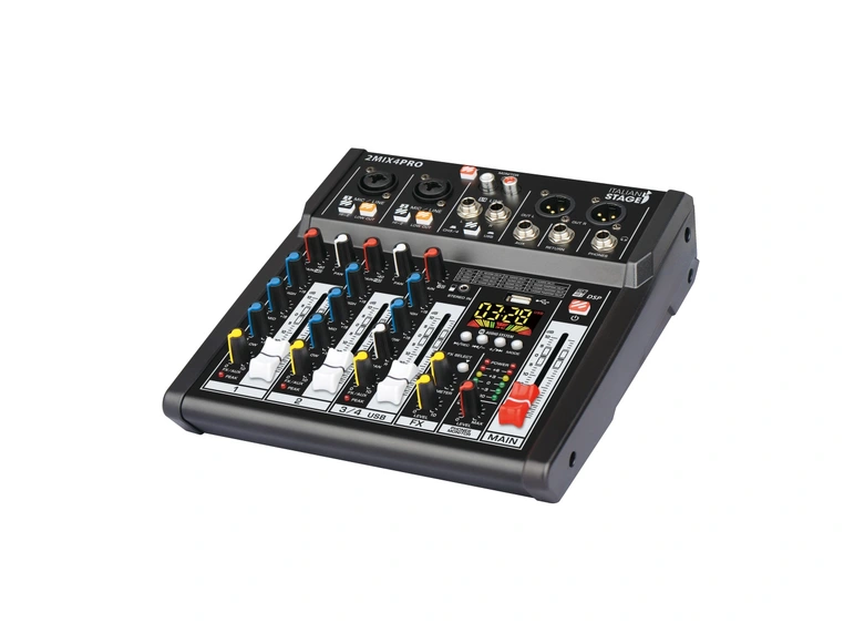Italian Stage IS 2MIX4PRO Lydmikser 4 kanaler, med effekter og bluetooth 