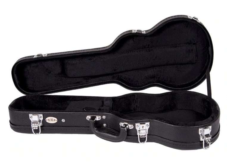 Kala Black Archtop Ukulele Hardcase Baritone (BCB-AT) 