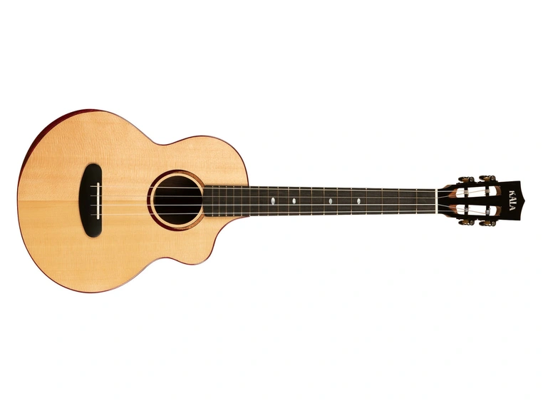 Kala KA-CT-SSRW-BG-C Contour All Solid Gloss Spruce Rosewood Baritone Ukulele 