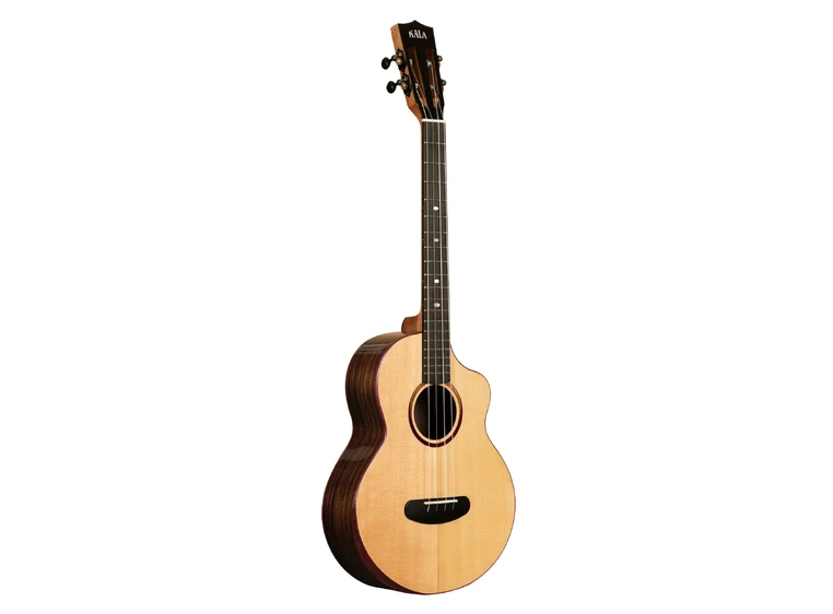 Kala KA-CT-SSRW-BG-C Contour All Solid Gloss Spruce Rosewood Baritone Ukulele 