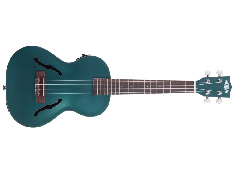 Kala KA-JTE-BKGN Brooklyn Green Archtop Tenor Ukulele, med EQ & case (UC-T) 