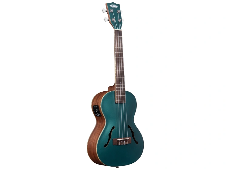 Kala KA-JTE-BKGN Brooklyn Green Archtop Tenor Ukulele, med EQ & case (UC-T) 