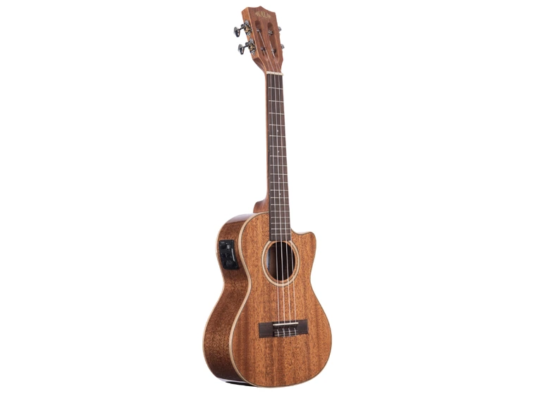 Kala KA-SMH-TG-CE Gloss Solid Mahogany Tenor Ukulele, cutaway, EQ, case (UC-T) 