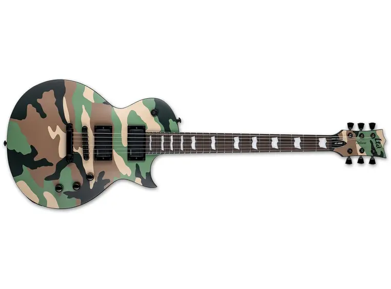 LTD EC-1000 Woodland Camo Satin 