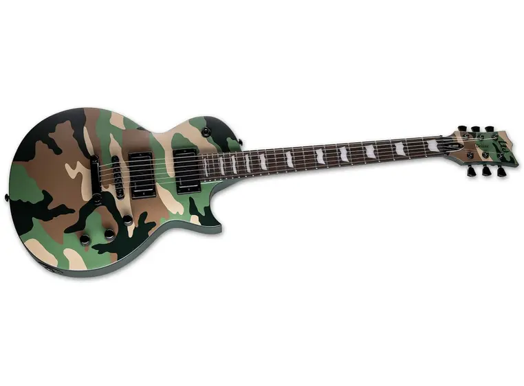LTD EC-1000 Woodland Camo Satin 