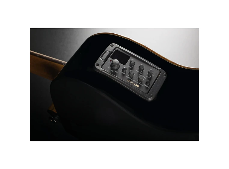 Lag Guitars T118ABCE-BLK Auditorium Bevel Cutaway Electro Black Spec. Ed. 