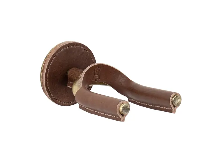 Levy's LVY-FGHNGR-BRBN Guitar Hanger Brown Veg-Tan Leather Yoke Wraps 