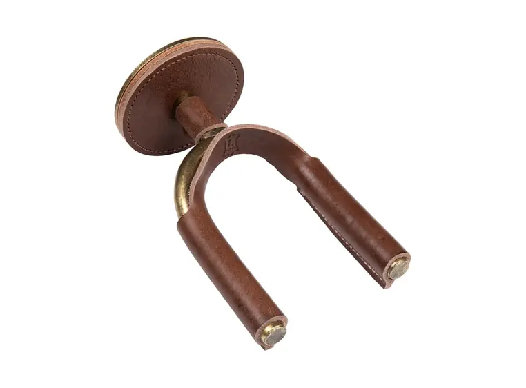 Levy's LVY-FGHNGR-BRBN Guitar Hanger Brown Veg-Tan Leather Yoke Wraps 