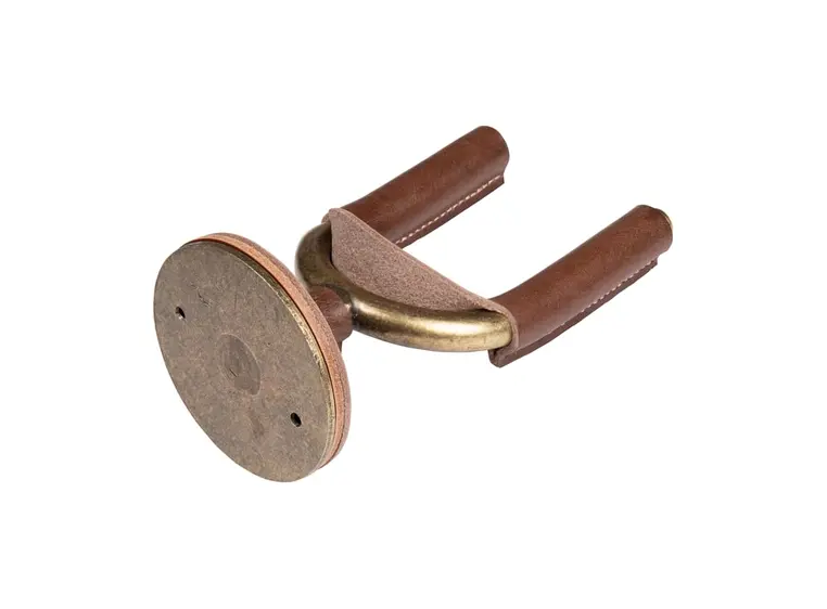 Levy's LVY-FGHNGR-BRBN Guitar Hanger Brown Veg-Tan Leather Yoke Wraps 