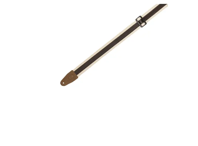 Levy's MC2CG-NAT-DBR 2'' Cotton Combo Adjustable to 60'' NAT Leather Strip on 