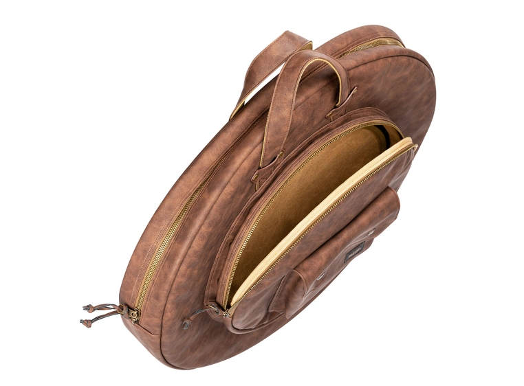 Meinl MVHC22LB Vintage Hyde Cymbal bag 22" w/BP straps, Light Brown 