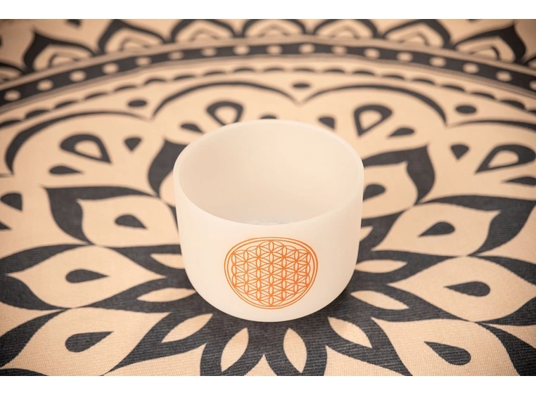 Meinl Sonic En. PCSB8FOL Planetary Tuned Crystal Singing Bowl 8, Flower of Life 