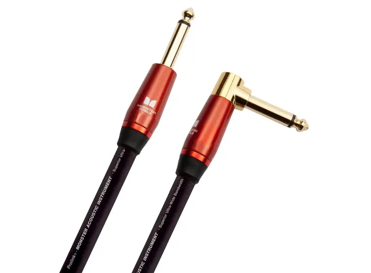 Monster Acoustic 21 ft. angled-straight 1/4" plugs (600559) 