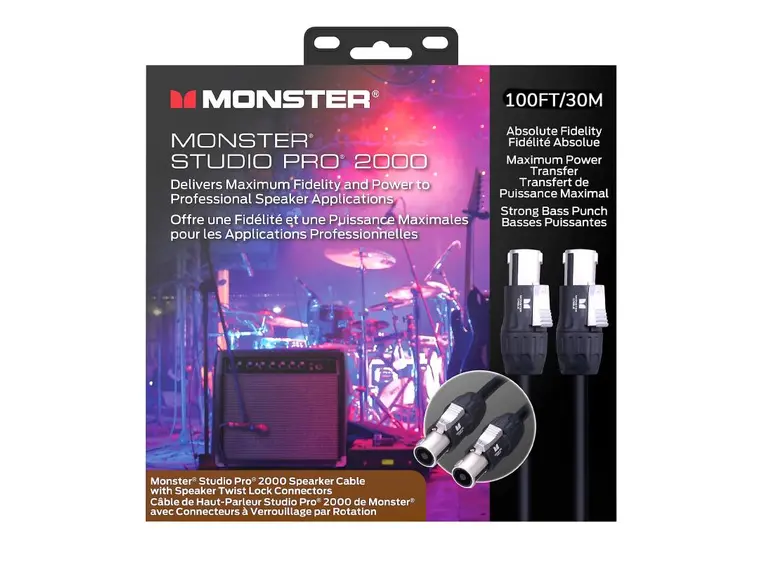 Monster Studio Pro 2000, Mic 100 ft. XLR (60017) 
