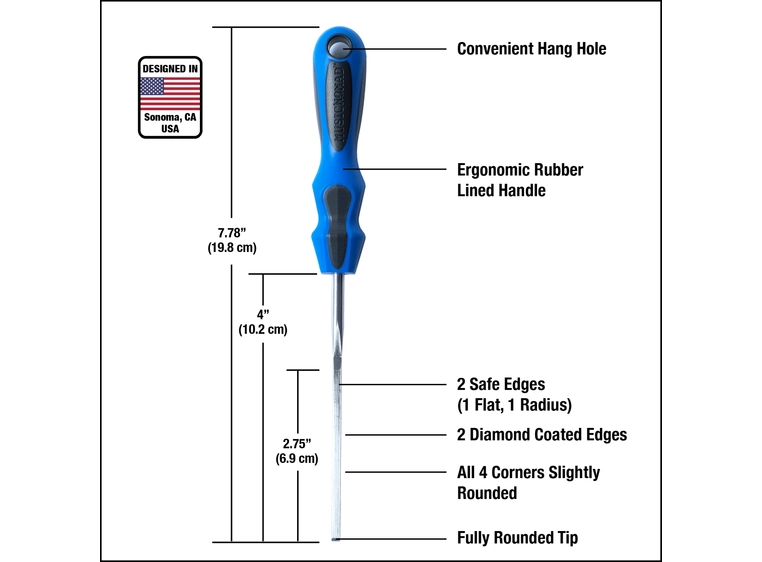 MusicNomad MN830 Fret end dressing file 