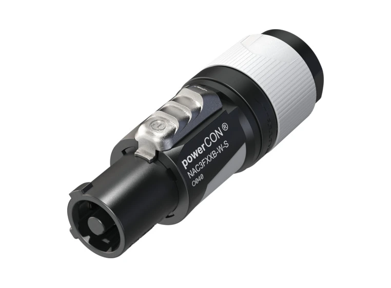 Neutrik Powercon NAC3FXXB-W-S Til kabel outlet 6-12mm grå 