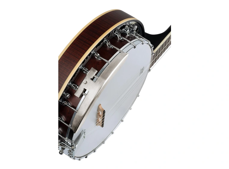 Ortega OBJ300-WB Americana Series Banjo Armrest, Whiskey burst, 24 brackets 