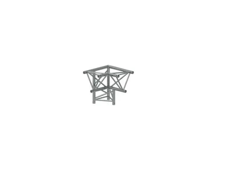 PROLYTE H40D-C013 Trekant hjørne 3-Veis 90°, Alu, Ø48x3mm, Inn, Venstre 