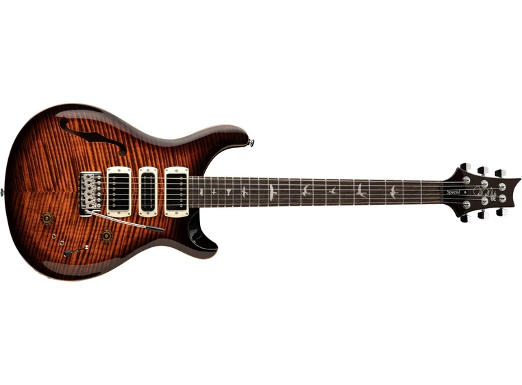 PRS SE Special OTS Semi Hollow Orange Tiger Smokeburst 