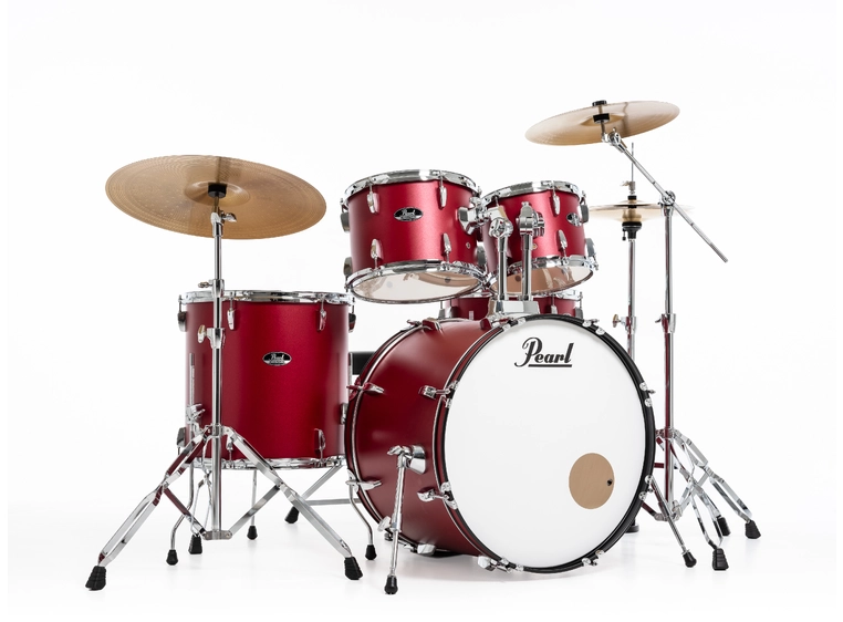 Pearl Roadshow 22" kit with HW 3 Sabian Solar cymbaler, Matte Red 