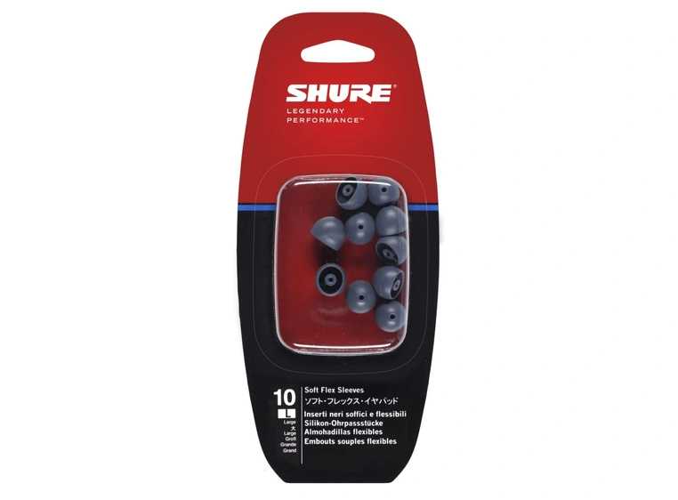 Shure EASFX1-10L Soft Flex Sleeves 5 Pairs (10 pc) LARGE 