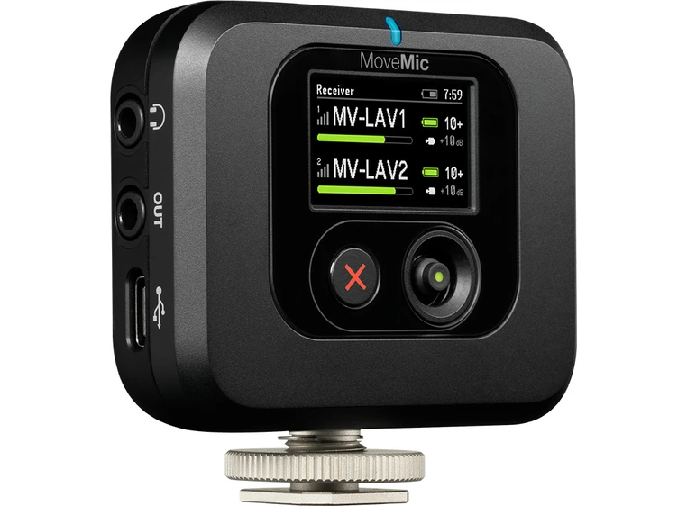 Shure Movemic Shoe Mountable Camera Plug-in Receiver 