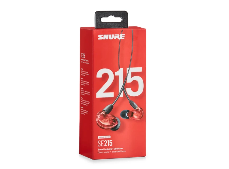 Shure SE215 Pro Earphones EAC64 - Red