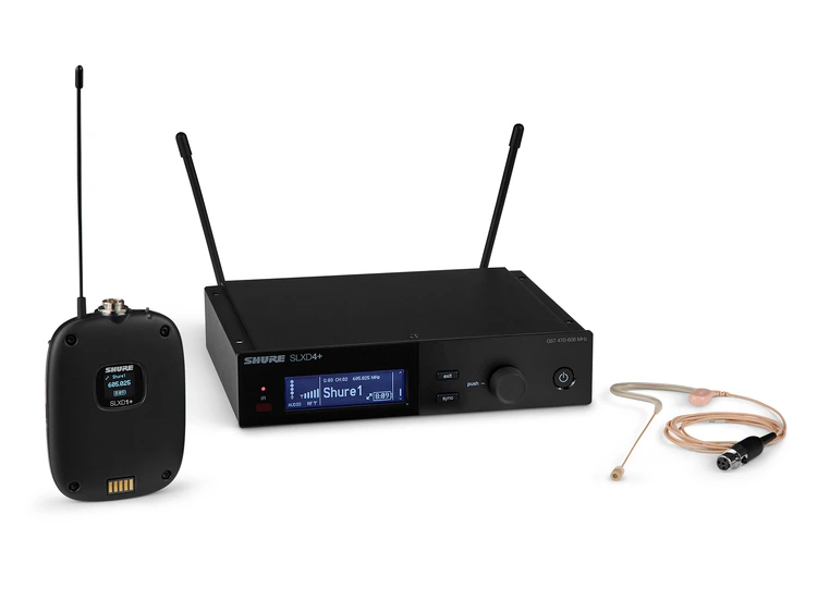 Shure SLXD14+ Bodypack System WL185M S50 (823-865MHz) 