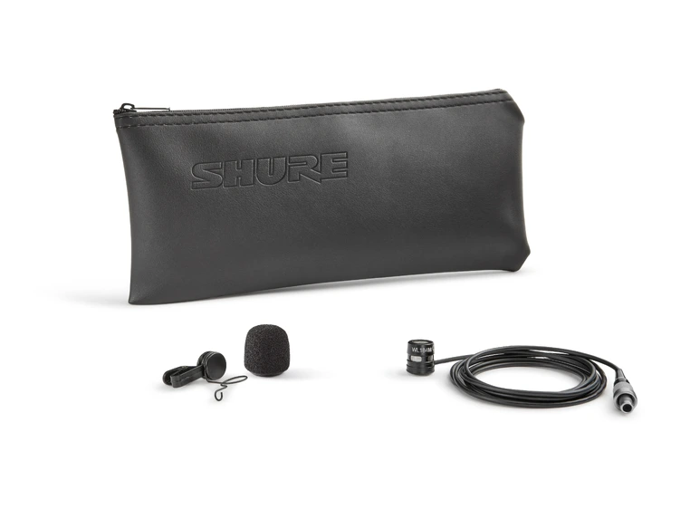 Shure WL184MB/S-LM3 Myggmikrofon Supercardioid, Black, Lemo 
