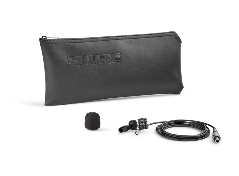 Shure WL184MB/S-LM3 Myggmikrofon Supercardioid, Black, Lemo 