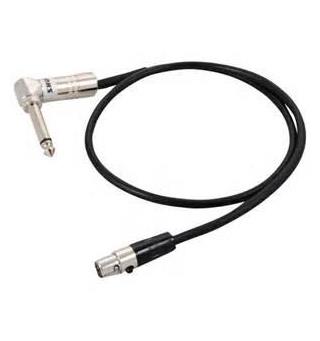 Shure instrument cable for transmitters, TA4F/angle jack