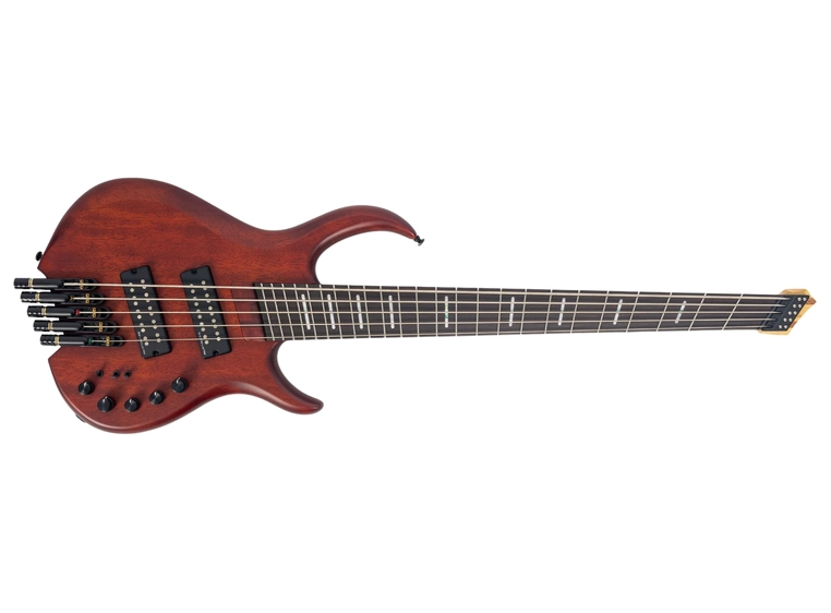 Sire Marcus Miller M6 5-string Headless Mahogany satin, med gigbag 