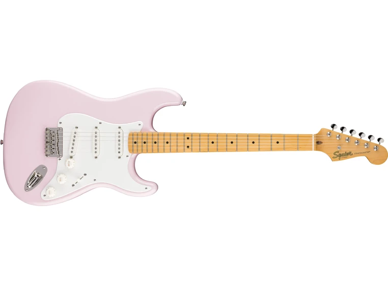 Squier Classic Vibe '50s Stratocaster HT, Maple, Parchment Pick, Shell Pink 