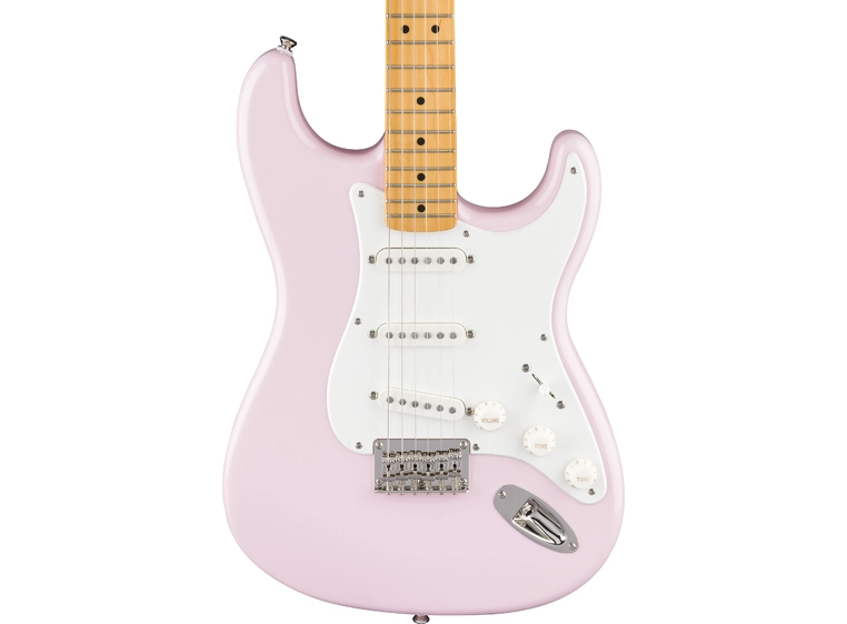 Squier Classic Vibe '50s Stratocaster HT, Maple, Parchment Pick, Shell Pink 