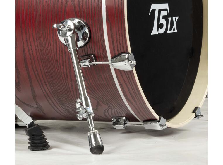 Tamburo TB T5LXP20WGRD Trommesett WRAP/PVC red wood, 20" bass drum